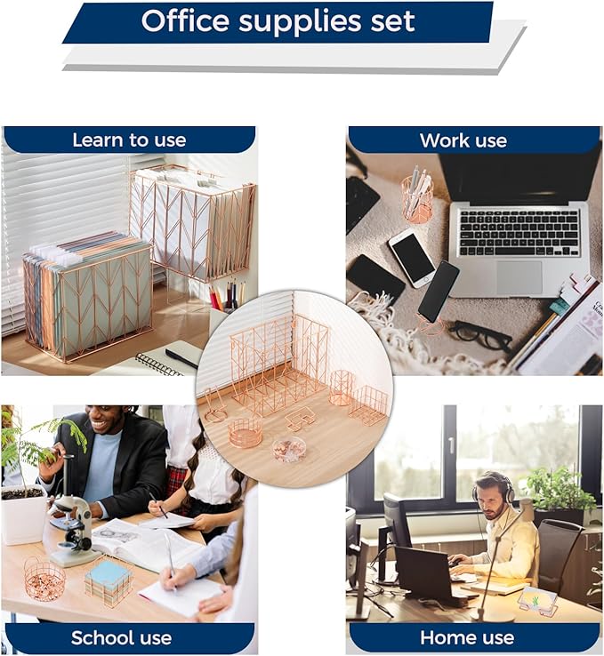 Fei Bi Hanging Rose Gold File Organizer, equipped - Image 6