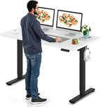 SANODESK Electric Standing Desk 55 x 28 Inches Whole-Piece Desktop Height