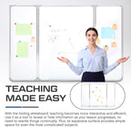 60” x 40” Foldable Whiteboard Dry Erase Board Large Tri Folding Whiteboard - Image 5