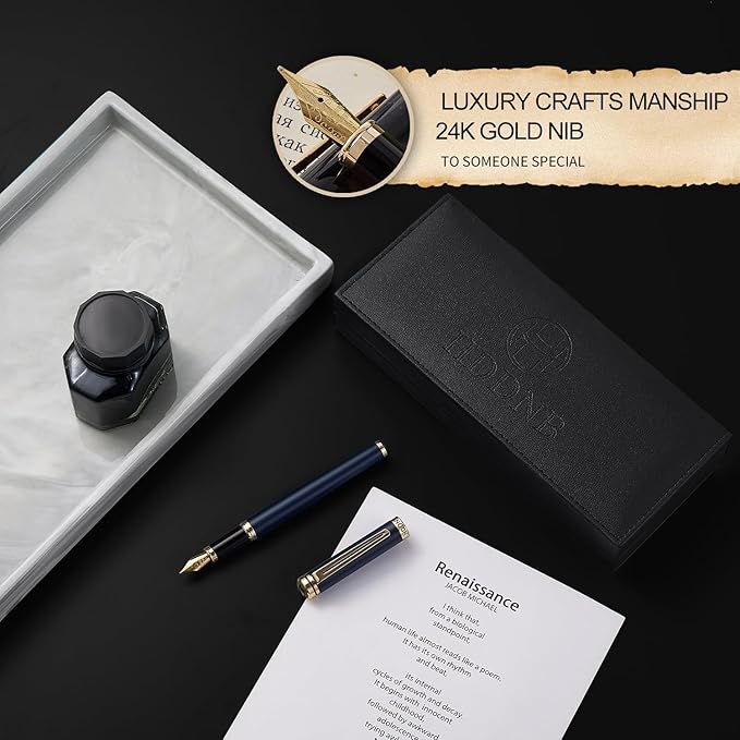HDDNB Blue Luxury Fountain Pen Set - Image 4
