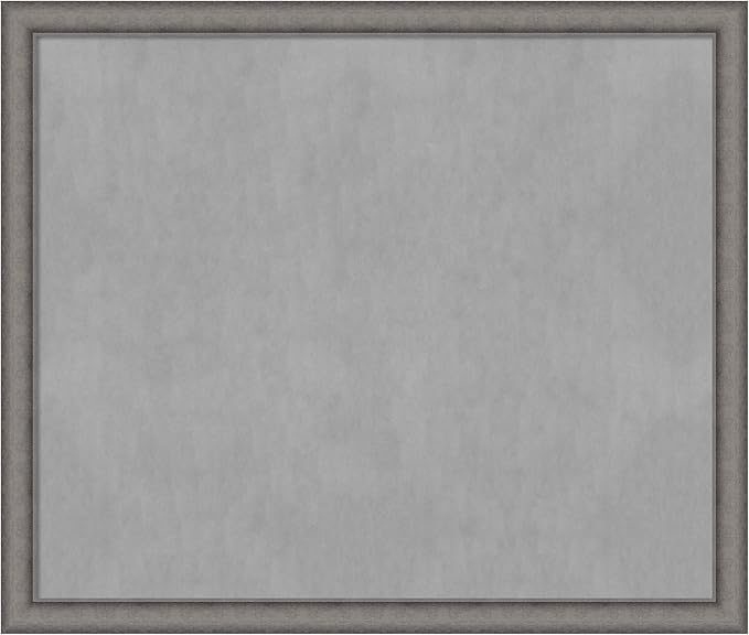 Amanti Art Grey Framed Magnetic Board 44x52 Oversize Vision Board by AmantiArt