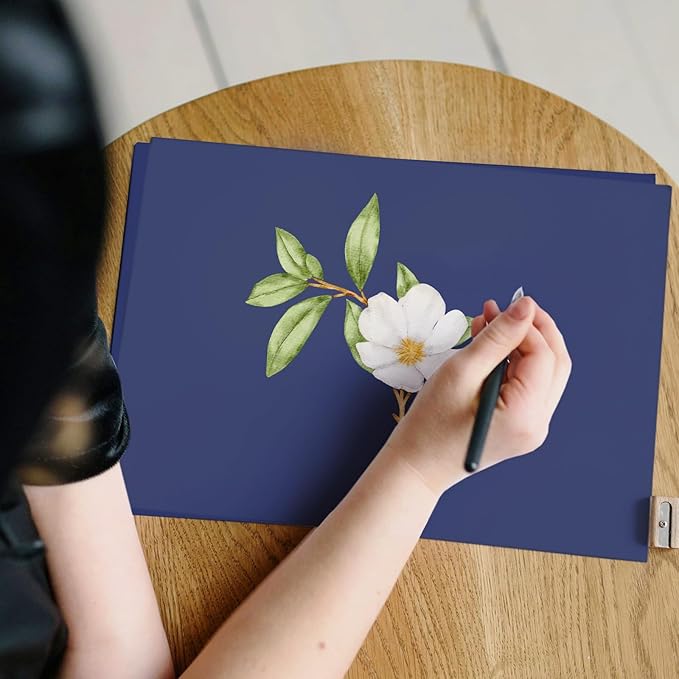50 Pack 65lb Blue Cardstock 8.5 x 11 Pastel Paper, Goefun Navy Blue Card Stock - Image 6