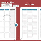 IN-LUXPRO Planner 2026 Daily Weekly and Monthly, 6.5"x3.75", 12 Months Spiral - Image 4
