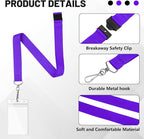12-Pack Purple Breakaway Lanyards - Image 4