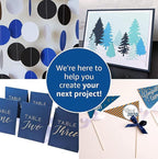 Blue Navy Colored Cardstock Thick Paper 50 Sheets, 8.5" x 11" Heavyweight 92lb - Image 6