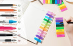 Page Markers Bright Sticky Tabs, Translucent Small Sticky Notes Flags and Arrow - Image 4