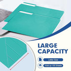 File Folder, PANDRI 120 Pack File Folder, 1/3 Cut Tab, Letter Size, Filing - Image 4