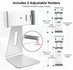 AboveTEK Elegant Tablet Stand, Aluminum iPad Stand Holder, Desktop Kiosk POS - Image 7