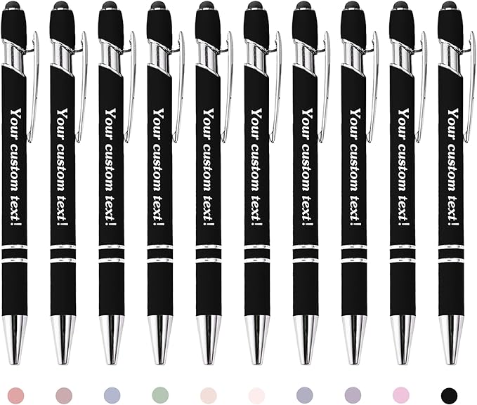 CRME Personalized Pens with Stylus Custom Pens in Bulk Customized Pen Engraved by Unknown