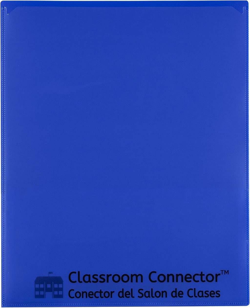 C-Line Classroom Connector School-to-Home Folders, Blue, 10 per Box (32505) (Pack of 10)