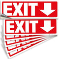 iSYFIX Exit Signs Stickers 6 Pack 12x4 Inch by iSYFIXPREMIUMSIGNS
