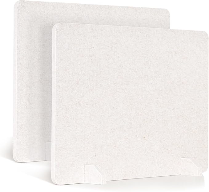 AMUSIGHT 2 Pack Acoustic Desk Dividers by AMUSIGHT