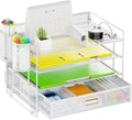 Marbrasse Desk Organizer and Accessories4-Tier Paper File Letter Tray by Marbrasse