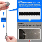 3 Pcs Heavy Duty Badge Reels Retractable Badge Holder, Selizo Metal Retractable - Image 3