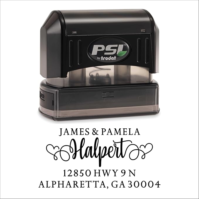 PrettySweetParty Self Inking Return Address Stamp by PrettySweetParty