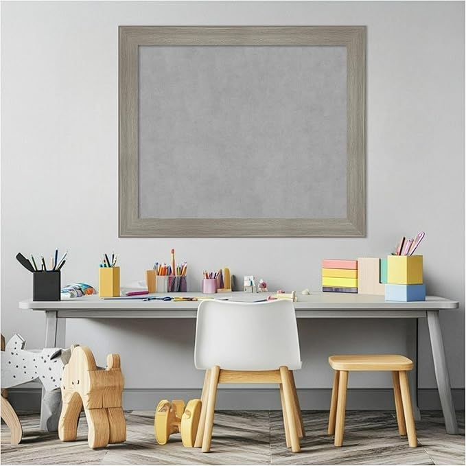 Amanti Art Grey Framed Magnetic Board 24x28 Medium Vision Board - Image 5
