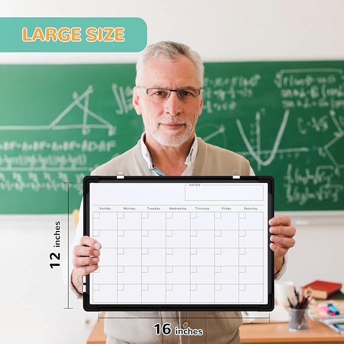 Small Monthly Calendar Dry Erase Whiteboard - Image 7