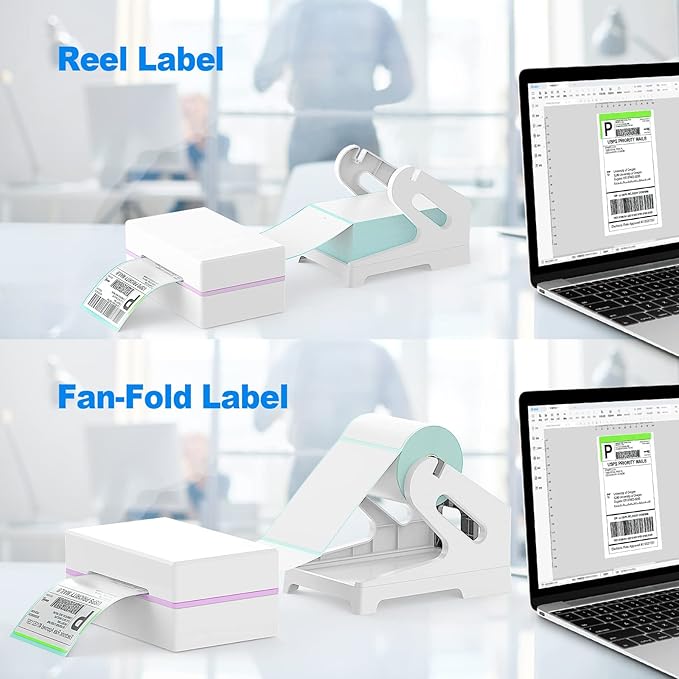 Vazioyar Thermal Label Holder for Rolls and Fan-Fold Labels, Sticker Roll - Image 6