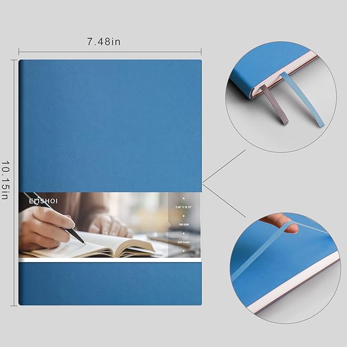 EMSHOI Dotted Journal Bullet Notebook, 192 Numbered Pages B5 Large Dot Grid - Image 4