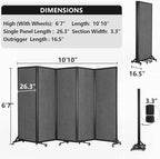 Strongbird Room Partition, Folding Privacy Divider, Office Partition Dividers - Image 4