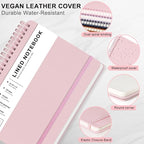 Lined Spiral Journal Notebook, A4 Spiral Notebook, 8.5''×11'' 100GSM Thick - Image 4