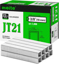 meite JT21 Staples, 3/8 Inch Galvanized Fine Wire Staples