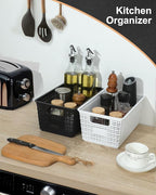 Plastic Storage Baskets For Organizing, 6 Pack Organization and Storage - Image 4