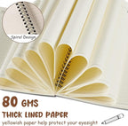 Eersida 20 Pack A5 Spiral Notebook College Ruled Spiral Notebook Bulk 5.5 x 8.3 - Image 3