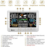 Weather Station Indoor Outdoor Thermometer Wireless, Home Atomic Clock - Image 6
