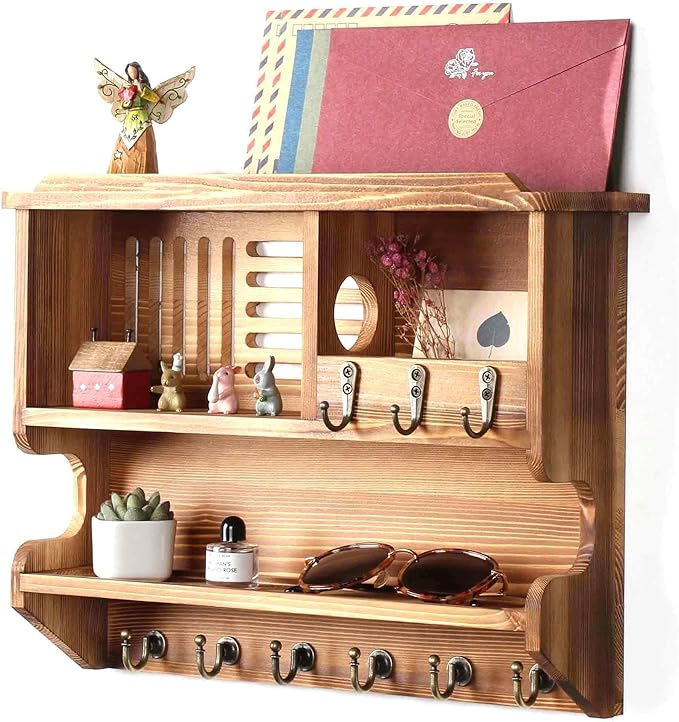Mutsault Key Holder for Wall, Mail Organizer Wall Mounted by Mutsault