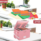 ENGPOW File Box with Lock, Fireproof Document Box with Zipper＆Pockets, - Image 7