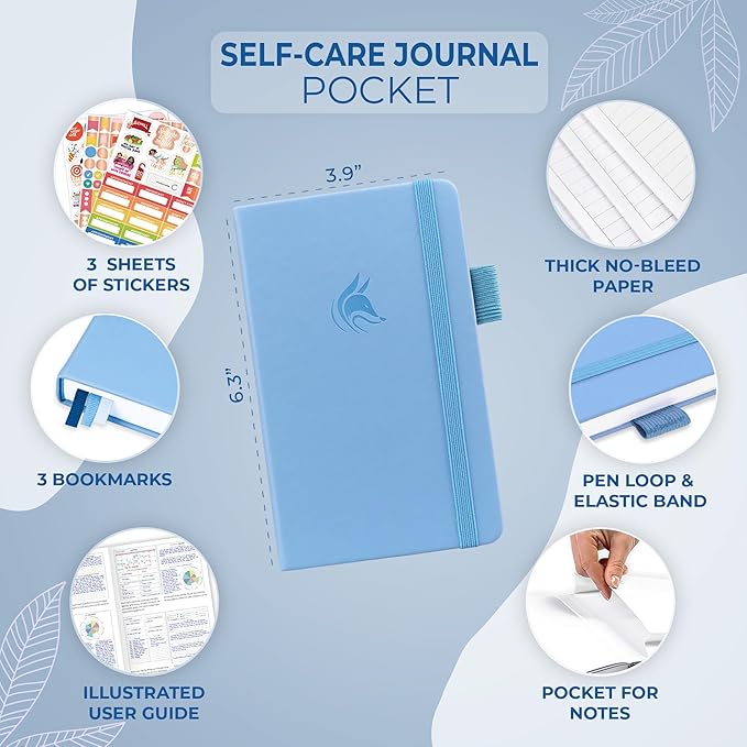 Clever Fox Self-Care Journal Pocket – Daily Reflection Notebook – Mental Health - Image 5