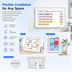10.1" Digital Refill for Desk Calendar, Electronic Planner Replacement | Touchscreen Family Organizer with Auto-Sync, Chore Chart, Photo Frame