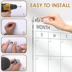 MAKELLO Acrylic Calendar for Wall 32" x 24", Monthly Whiteboard - Image 5