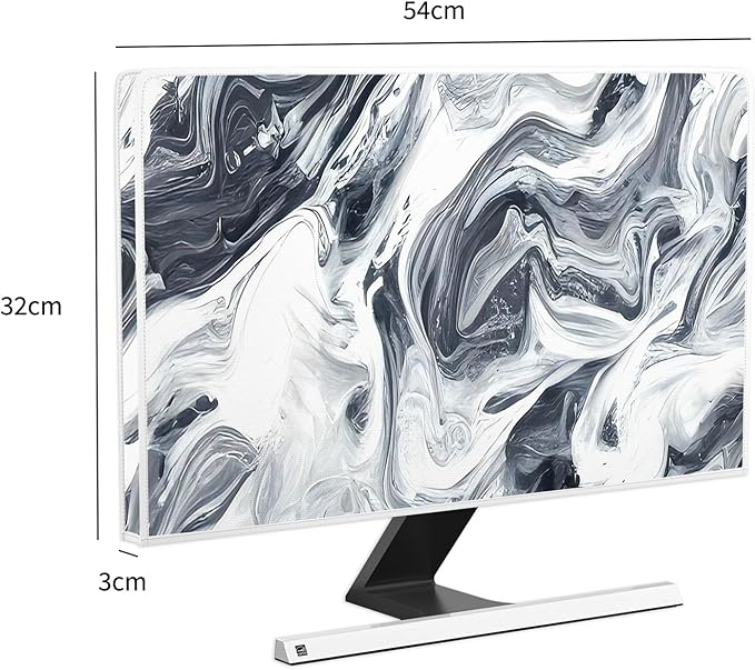 Baocicco Abstract Gray Marble Waterproof 22, 25 Inch Anti-Static Dustproof - Image 5