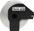 Brother Genuine DK-2212 Continuous Length Black on White Film Tape for Brother QL Label Printers, 2.4" x 50' (62mm x 15.2M), 1 Roll per Box, DK2212,Black/White