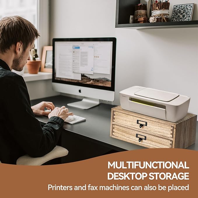 Kirigen Drak Wooden Office Storage Drawers Shallow Type - Image 6