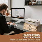 Kirigen Drak Wooden Office Storage Drawers Shallow Type - Image 6