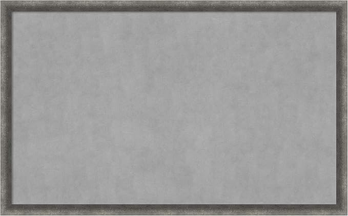 Amanti Art Grey Framed Magnetic Board 26x42 Large Vision Board by AmantiArt