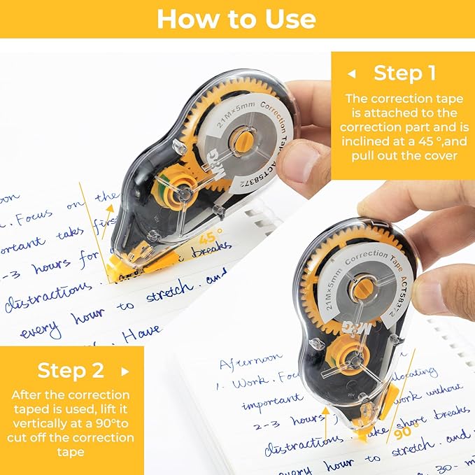M&G 12 pack 68.9 Feet correction tape, 826.8FT/ 252M in total, Correction tape - Image 4