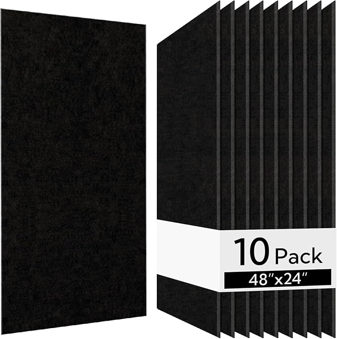 Olanglab Acoustic Wall Panels 10 Pack, 48 x 24 per Acoustic Panels Sound by Olanglab