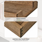 Kirigen Wood Letter-Size Tray Single-Tier- Wooden Tones Collection Front-Load - Image 3