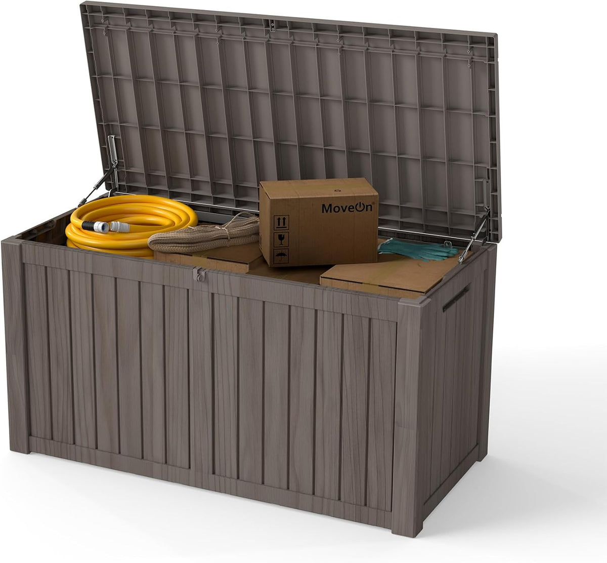 Yardgrace 180 Gallon Outdoor Storage Box Waterproof, Resin Deck Boxes