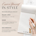 Personalized Stationery Dog Themed Note Pads, Choose from 85 Breeds Dog - Image 3