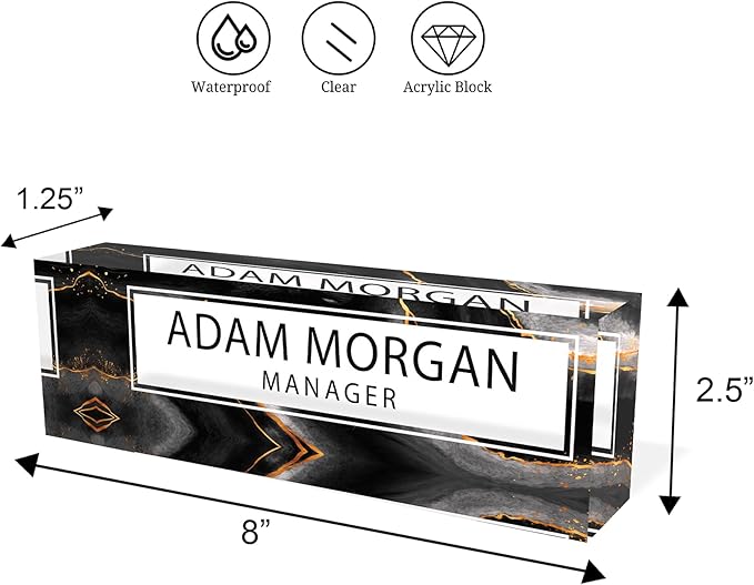 ARTBLOX | Custom Name Plates for Desk, Ideal Office Decoration for Men and Women - Image 8