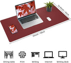 Desk Mat 31.5" x 17" Leather Desk Pad Protector - Image 9