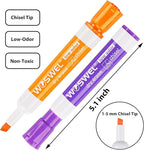 WOSWEL Dry Erase Markers, Chisel Tip Whiteboard Markers, Low Odor Thick Dry - Image 2
