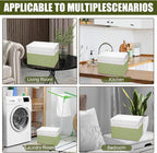 Bagnizer Large 22 Quart Linen Fabric Foldable Storage Bin Cube Organizer Basket - Image 7