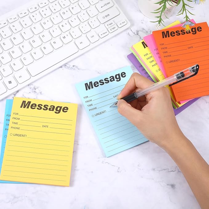 9 Pcs Colorful Phone Message Pad, 5.1×3.9 Inch Message Sticky Notes, - Image 5