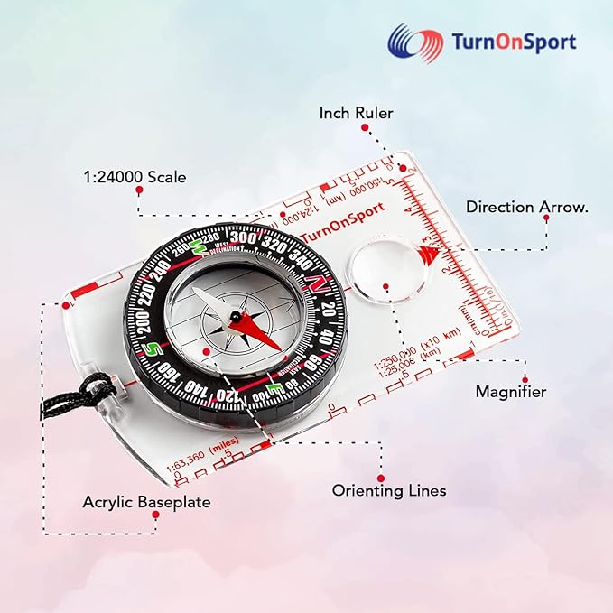 TurnOnSport Orienteering Compass - Image 3